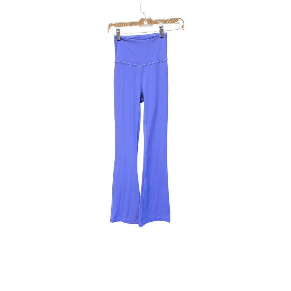 Lululemon Groove Super-High-Rise Flared Pant Nulu Charged Indigo Purple Size 0